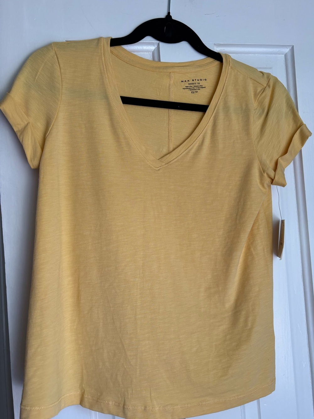 NWT YELLOW V-Neck T-Shirt